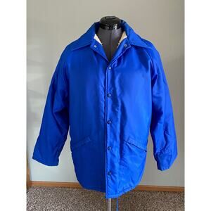 Puffer jacket vintage 70s sherpas lined blue